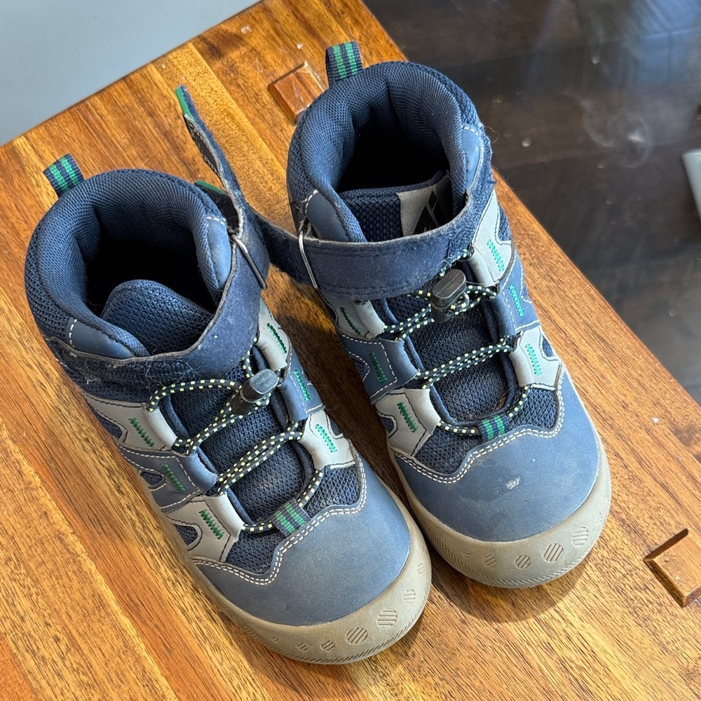 Amazon Kids Navy and Green Boots